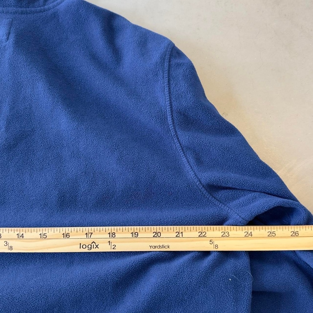 Vintage blue old navy quarter zip spell out pullover fleece - Picture 4 of 6